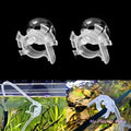 Fish Tank Mounting Clip Water Pipe Clamp Clips Plastic Hose Holder with Suction Cup for Maximum 0.24 Inches Air Hoses Zpaxo Default Title