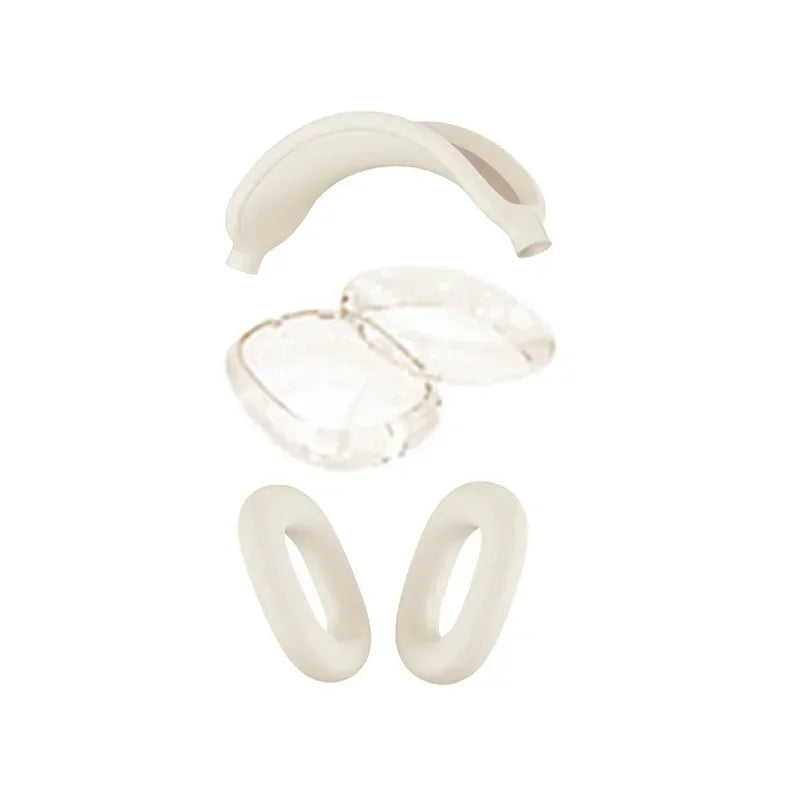 3 in 1 Clear Soft TPU Silicone Skin Protector Ear Cups Case for Airpods Max Airpodmax Anti Scratch Headphones Cover Accessories Zpaxo TPU Star 1