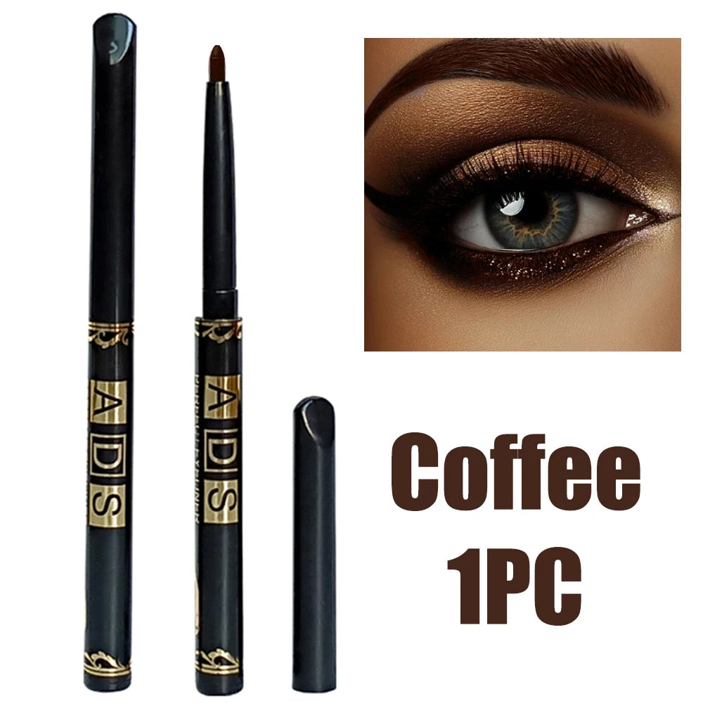 1-20Pcs Waterproof Black Eyeliner Pencils -Smudge-Proof, Long-Lasting & Beginner-Friendly Smooth High Pigmented Punk Eye Makeup Zpaxo 1Pc Coffee Gel ABS