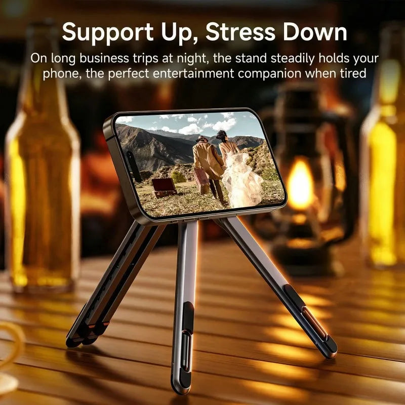 Stand for Cell Phone Laptop Stand Portable Foldable Laptop Holder Pocket Size 360 Degree Rotating Cell Phone Tablet Notebook Zpaxo