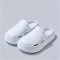 SHAJI Unisex Covered Toe Cloud Clogs Thick Sole Casual Slippers