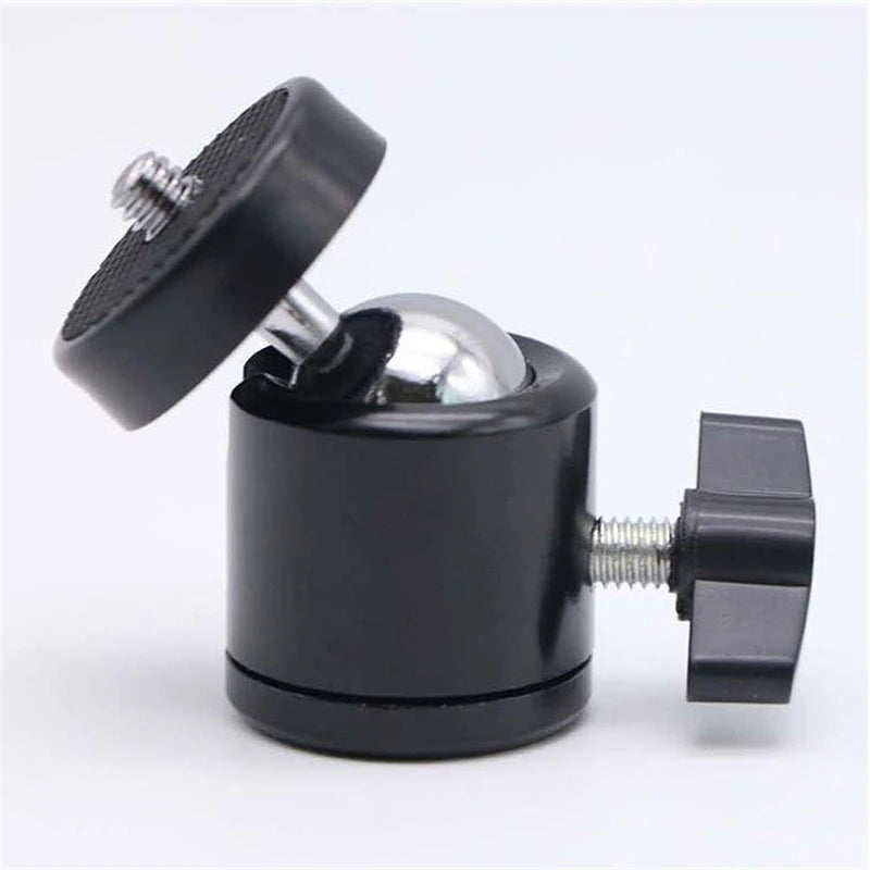 1/4 Inch Swivel Metal Mini Ball Head Tripod Mount Adapter For GoPro 13 Insta 360 DSLR Camera Camcorder Light Bracket Accessories Zpaxo