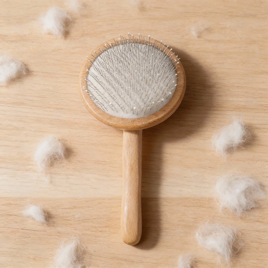 Manual Wool Carder Brush Wood Handle Felting Needle Tool Craft
