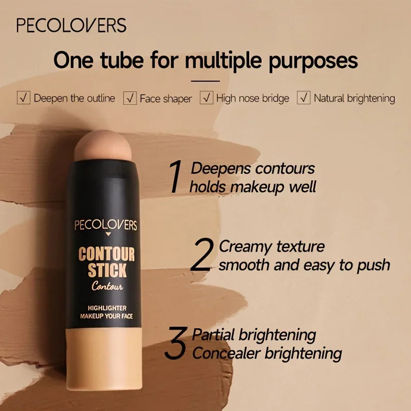 Highlighting Bronzer Stick Face Brightening Blusher Rouge Concealer Pen Long Lasting Corrector Nose Shadow Contouring Cosmetics Zpaxo