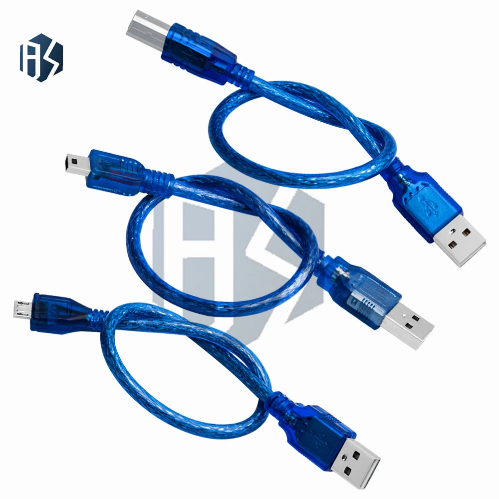 30cm USB Cable for arduino Nano 3.0 USB to mini USB Micro USB CABLE for arduino Zpaxo