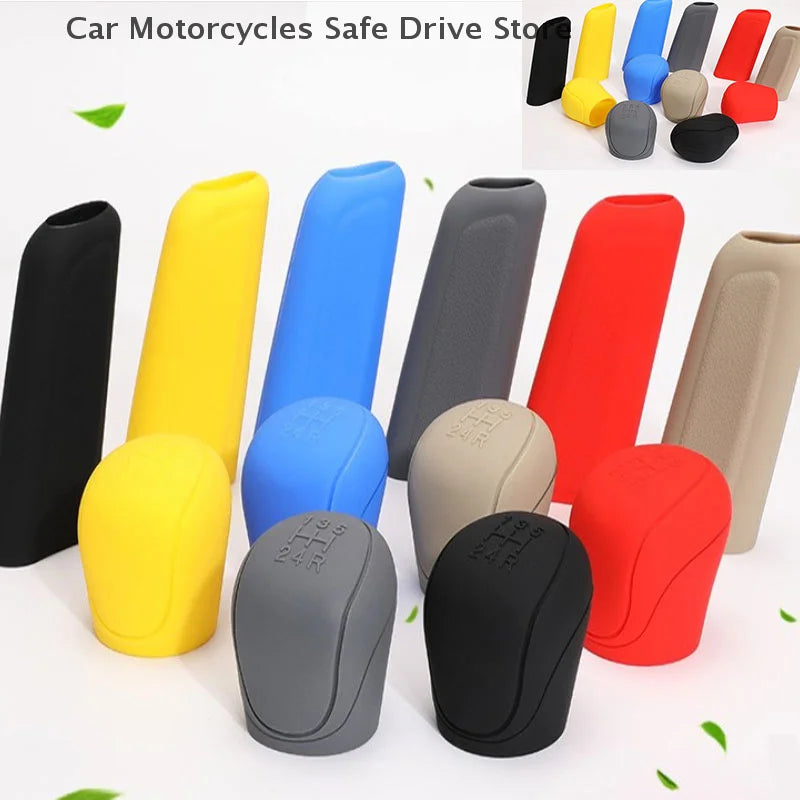 CMUniversal Car Gear Hand Shift Knob Cover Silicone Handbrake