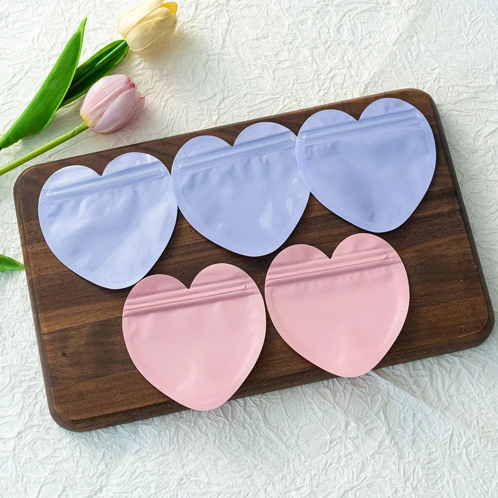 20-Pack Heart Candy Bags – Jewelry & Party Gift Packaging Pouches