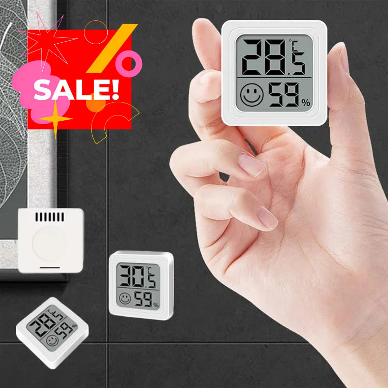 Mini LCD Hygrometer Thermometer Indoor Household New Digital Temperature Humidity Meter Digital Display Wall Mounted Sensor Zpaxo