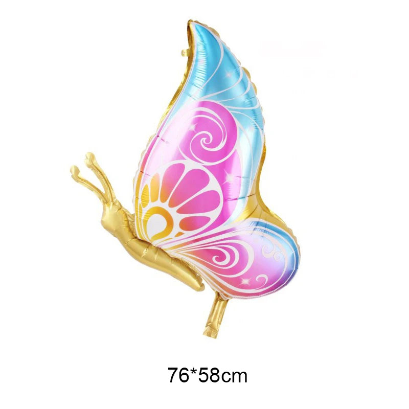 Large Butterfly Aluminum Foil Balloons Helium Air Globos Birthday