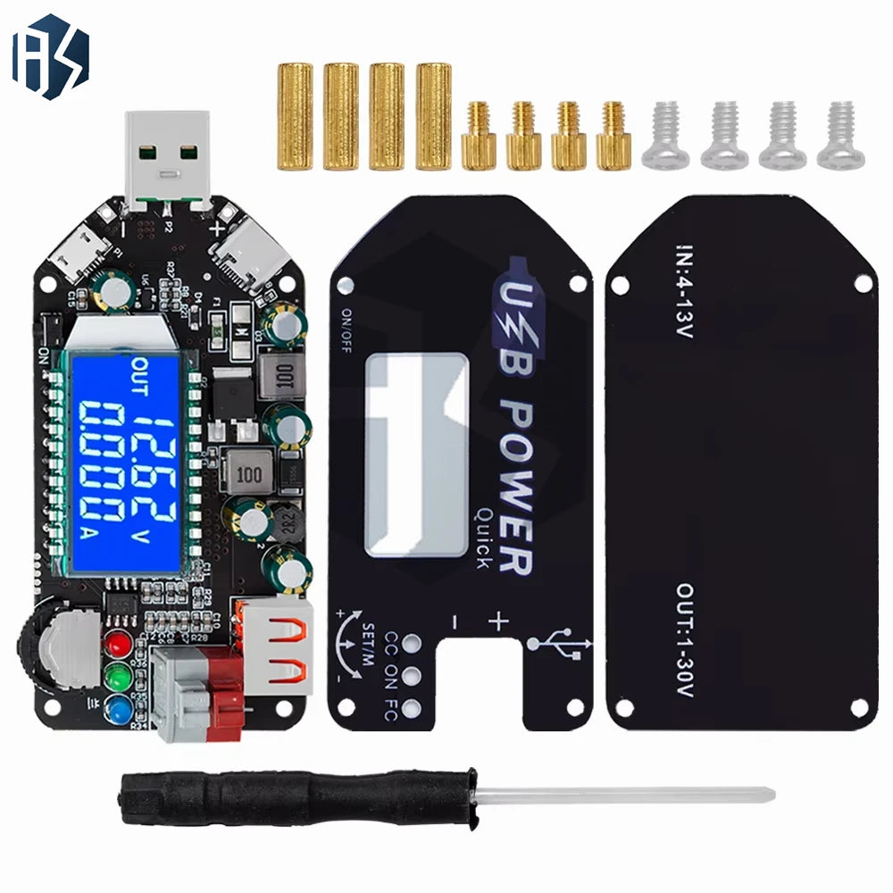 1-30V 0-2A 15W CC CV DC-DC Power Module USB Type-c QC3 0 2 AFC Fast Zpaxo