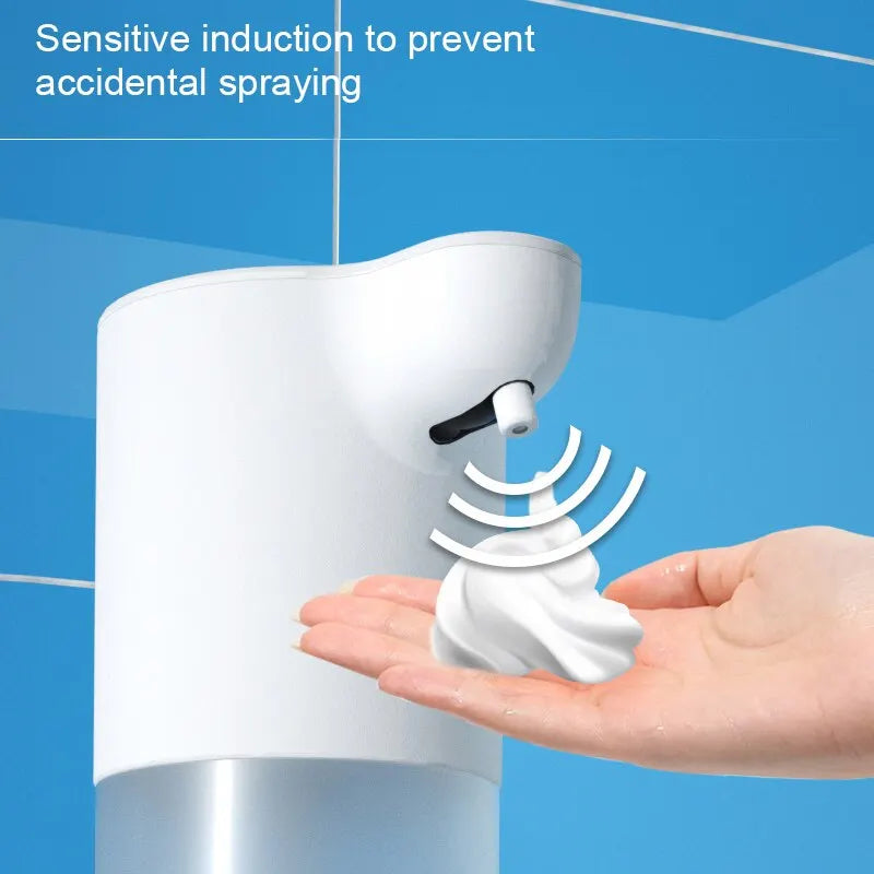 350ML Touchless Automatic Soap Foam Dispenser USB Rechargeable Foam Hand Washer Machine Bathroom Infrared Sensor Soap Dispenser Zpaxo