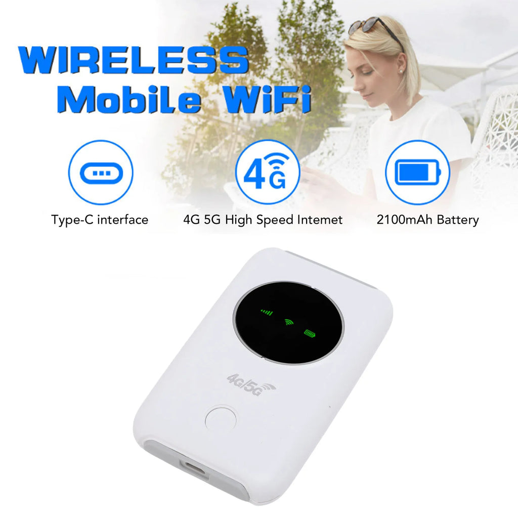 LTE Mobile Hotspot Portable Wifi Device LED Display 300Mbps Speed SIM