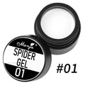 Silk Satin White Wire Drawing Gel Nail Art Elastic Wire Drawing Gel DIY Designs Sculpting Gel for Painting Designing Outlining Zpaxo 01