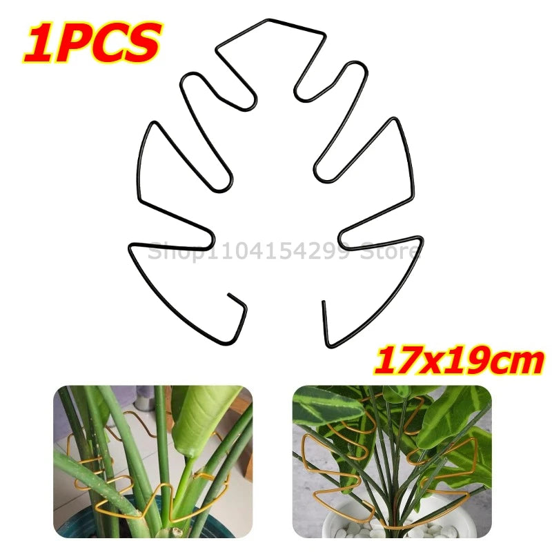 Plant Support Adjustable Metal Plant Support Climbing Stem Holder Monstera Stabilizergardening Tools and Planting Supplies Zpaxo Black-1pcs