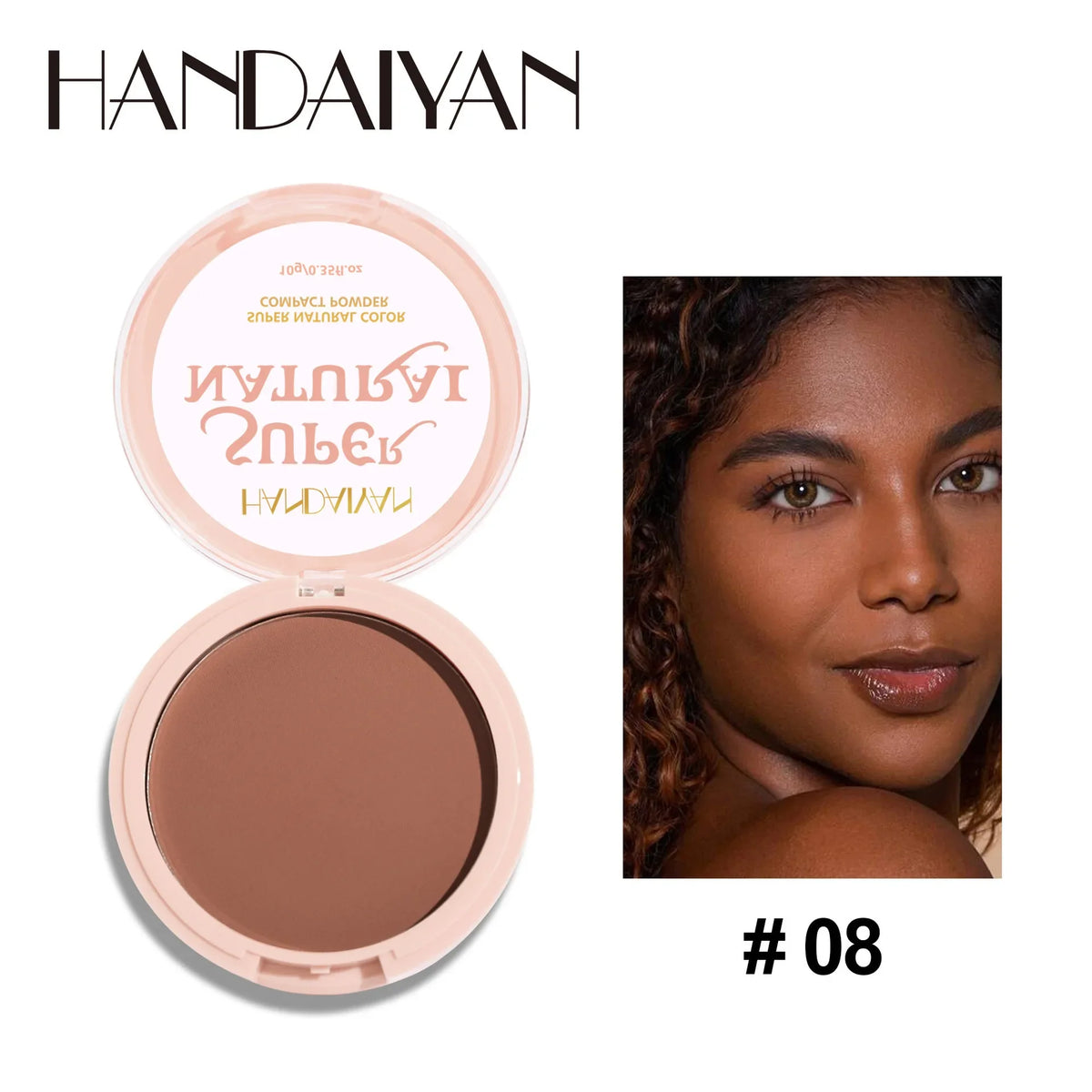 8 Colors Matte Face Pressed Powder 24 Hours Oil Control Natural Zpaxo 08
