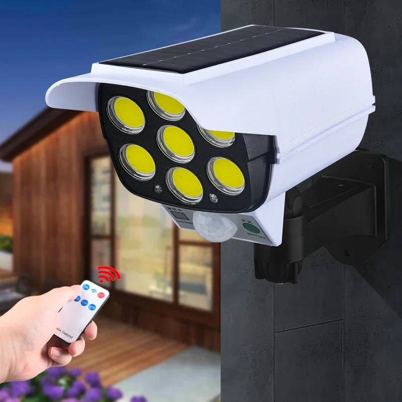 Solar Motion Sensor Wall Light – 3 Modes & Remote Control Solar Wall Light Zpaxo
