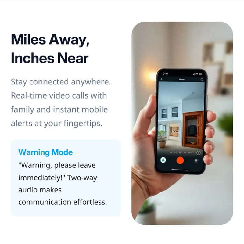 Ultra-clear 2K Surveillance Camera Remote Control Via Mobile Phone