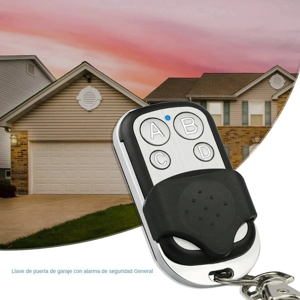 433MHz Smart Copy Duplicator Metal Push Button Remote Control Transmitter ABCD / Lock Unlock 4 Button Garage Door Opener Remote Zpaxo