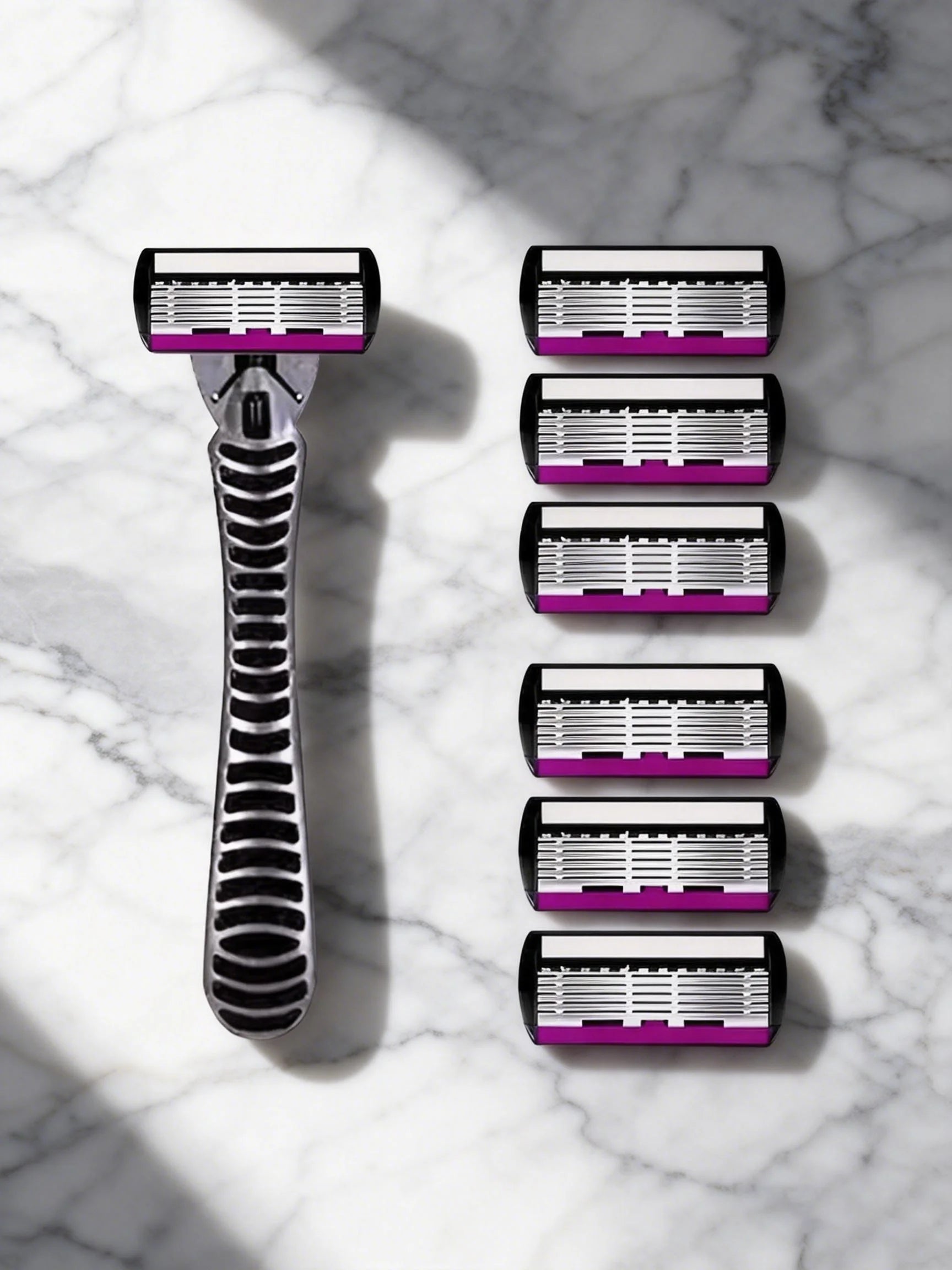 High Quality 6 Layer German Stainless Steel Safety Razor Blade Man Shaving Cartridges Compatible with Mach Shaver Zpaxo 1Handle6