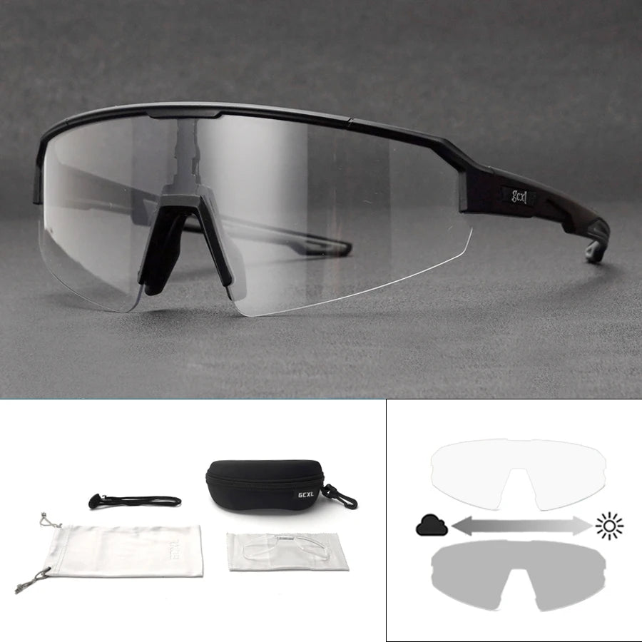 New Photochromic Bicycle Glasses Cycling Sports Sunglasses Men Women Mountain Bike Road Eyewear Riding Outdoor Hiking Goggles Zpaxo C2