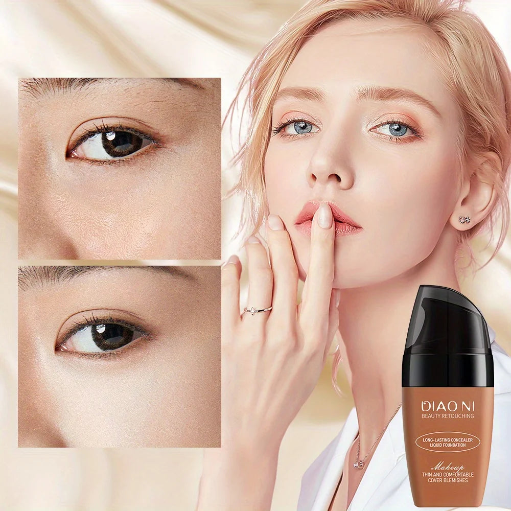 Concealer Moisturizing Oil Control Long-lasting Mix Dry Oily Skin Light Brightening Natural Submissive Liquid Foundation Zpaxo