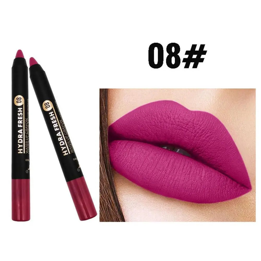 Cosmetic Long Lasting Nude Velvet Waterproof Matte Lipstick Pencil Zpaxo 08