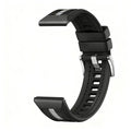 652F Comfortable Silicone Woven Watch Band Easy On for Watch GT6 46mm Smartwatch 22mm Width Compatible Zpaxo Black CN