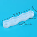 Wave Long Incense Tray Silicone Mold Set DIY Scented Stick Stand Incense Holder Plaster Art Craft Making Resin Mold Home Decor Zpaxo J250767