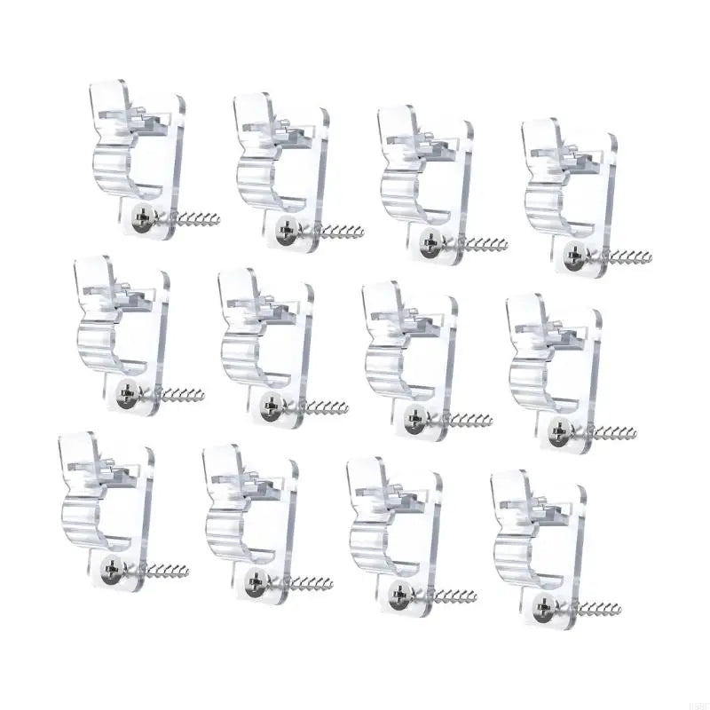 Pack of 12 Universal Wire Fixing Clips for Stable Cord Attachment Zpaxo