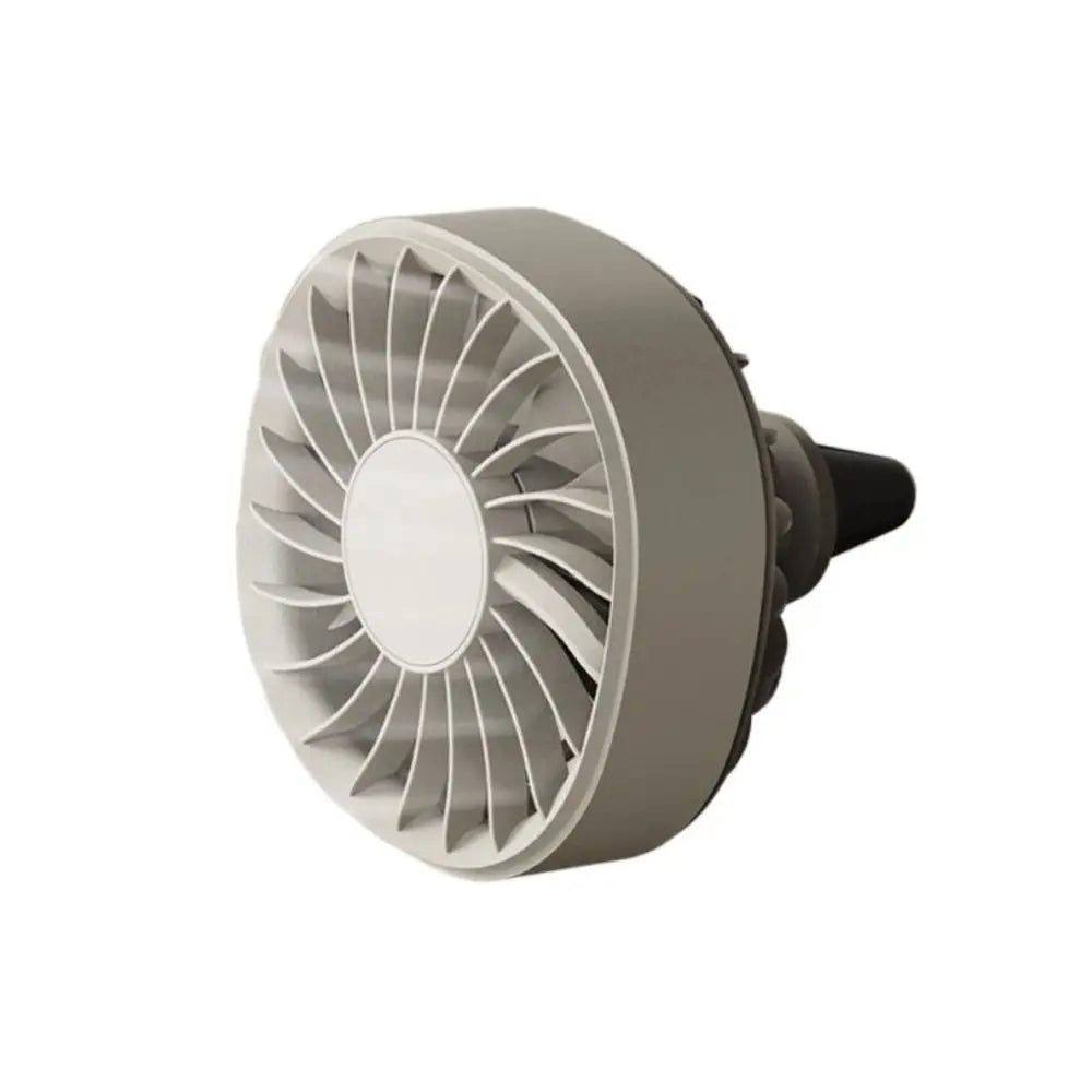 Mini Car Fan USB Plug 3-speed Wind Speed Turbo Colorful Ambient Light Zpaxo