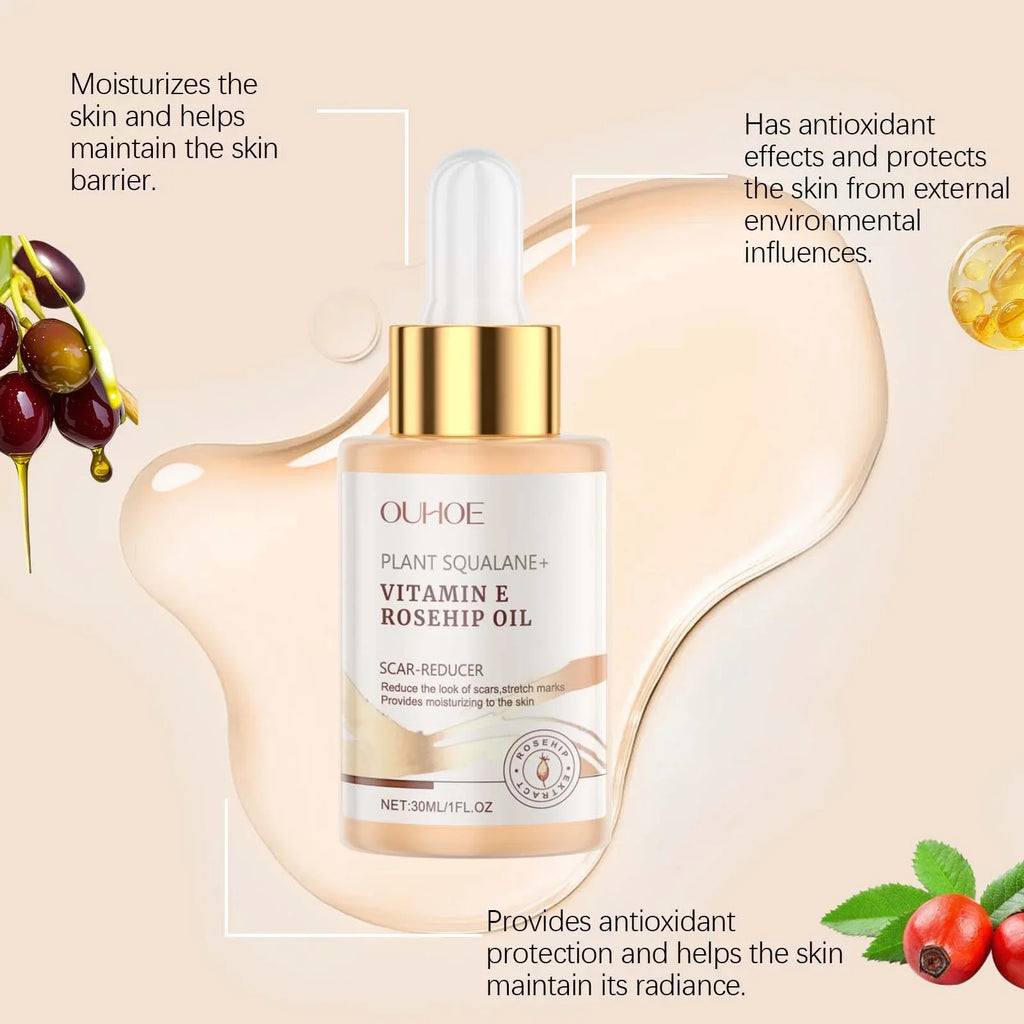 Squalane Rosehip Face Oil – Firming, Anti-Aging & Moisturizing Facial Care Oil Zpaxo