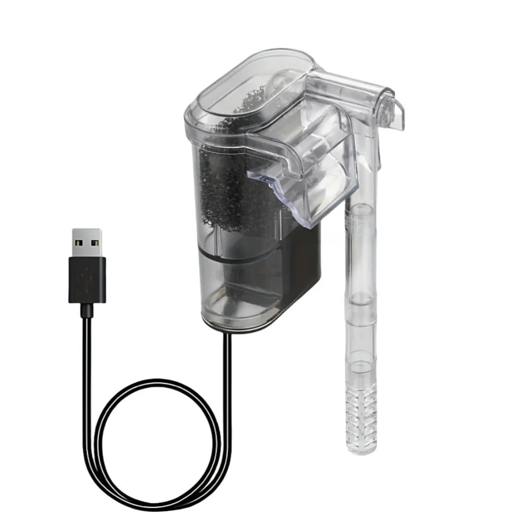 2 5W DC 5V Wall-hanging Filter Fish Tanks USB Plug Mini Aquarium Pump