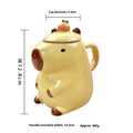 Cute Capybara Ceramic Mug – Kawaii Novelty Coffee Cup Gift Novelty Ceramic Mug Zpaxo 400ml Yellow
