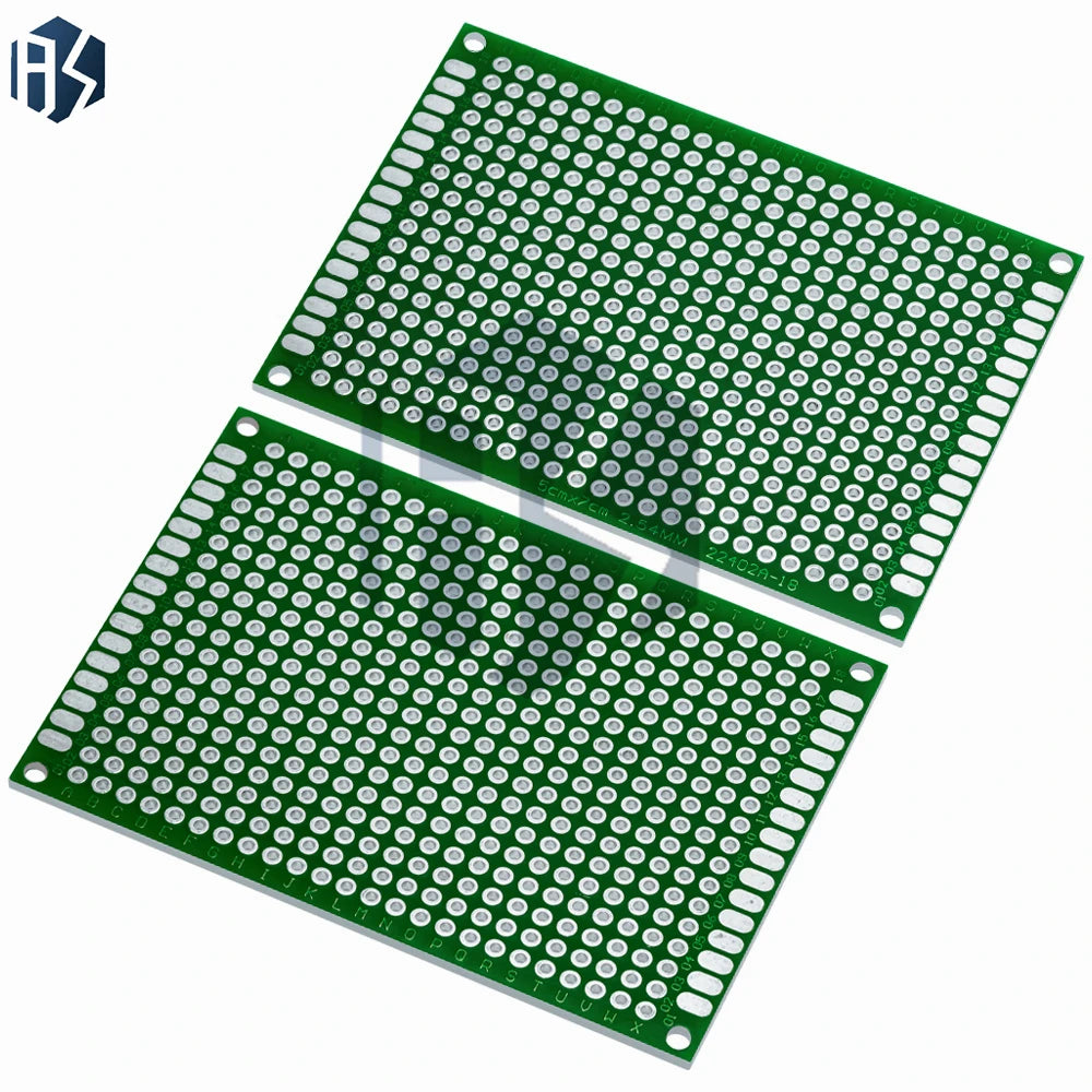 1 5x7cm Green Double-sided Prototype PCB FR4 Heat Resistant Zpaxo