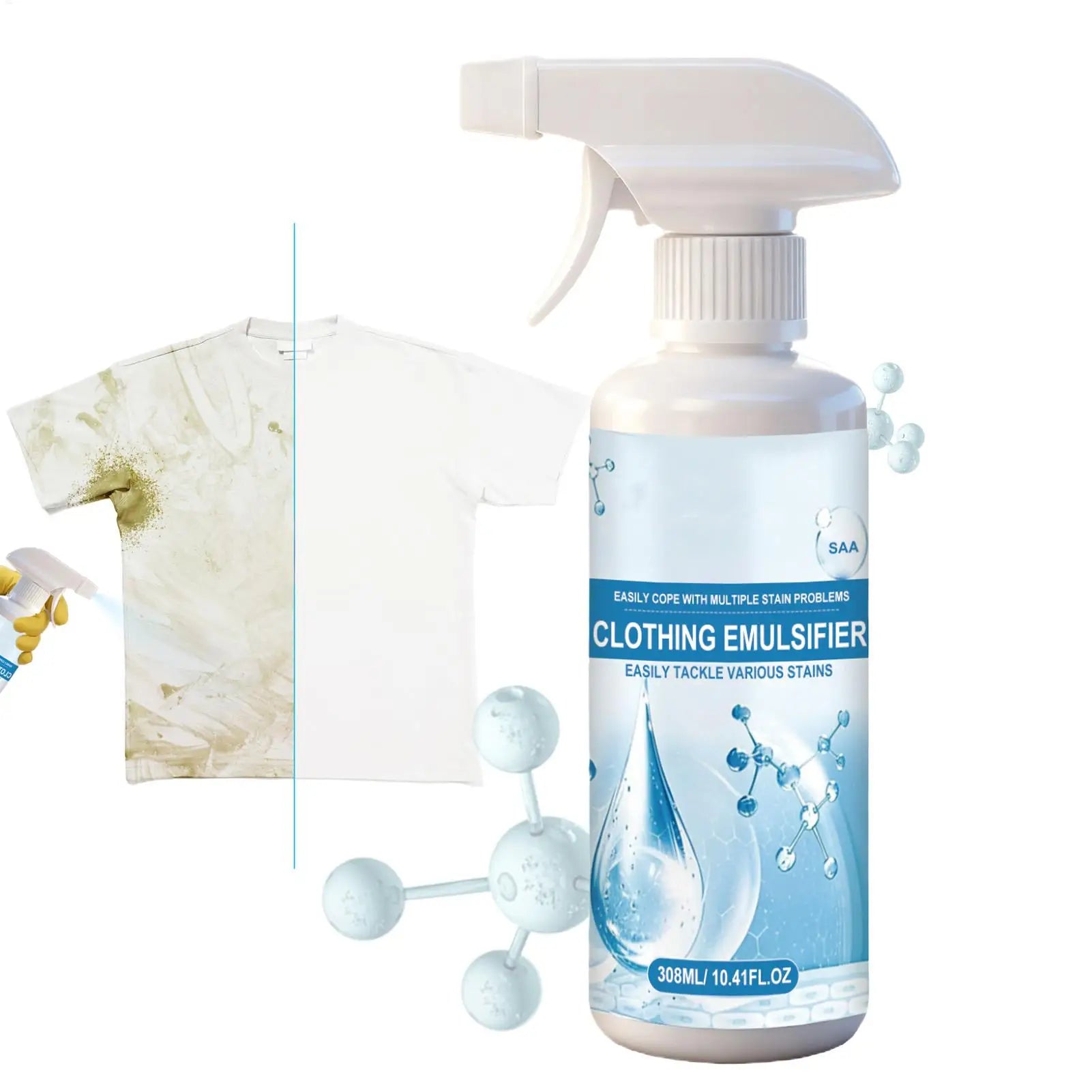 Laundry Stain Remover Fast Effective Gentle Scented Safe Clothes Mark