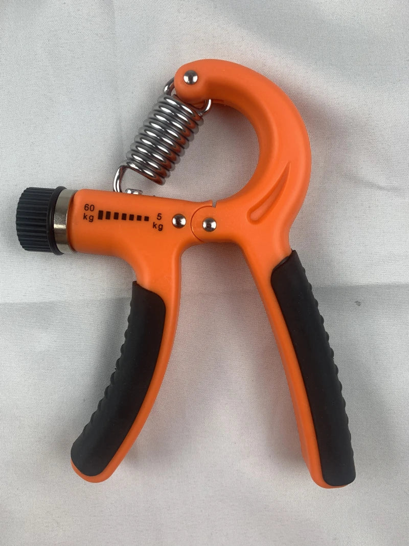 Gym Fitness Adjustable Count Hand Grip Set Finger Forearm Strength Muscle Recovery Gripper Exerciser Trainer Ball Decompression Zpaxo Plain orange only 1