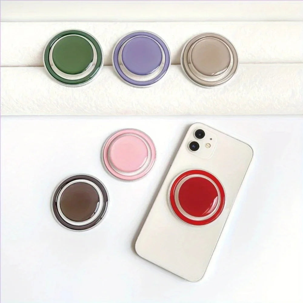 Foldable Magnetic Phone Holder 360 Rotating Grip Stand Finger Ring