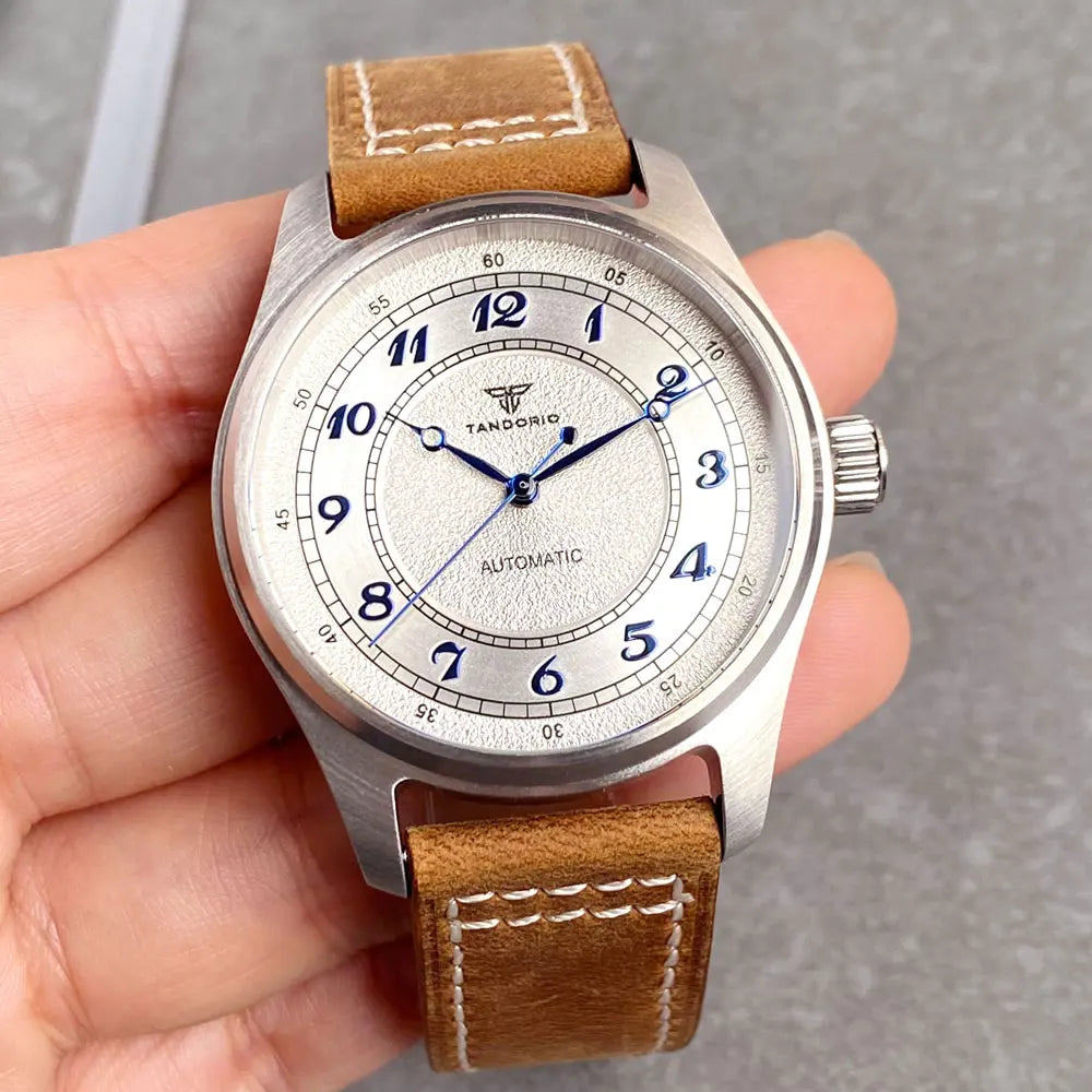 Titanium 39mm Tandorio 20ATM Dive Miyota NH35 PT Automatic Mechanical Watch Men Sapphire Leisure Wristwatch Waterproof Watches Zpaxo steel case B Miyota 8215