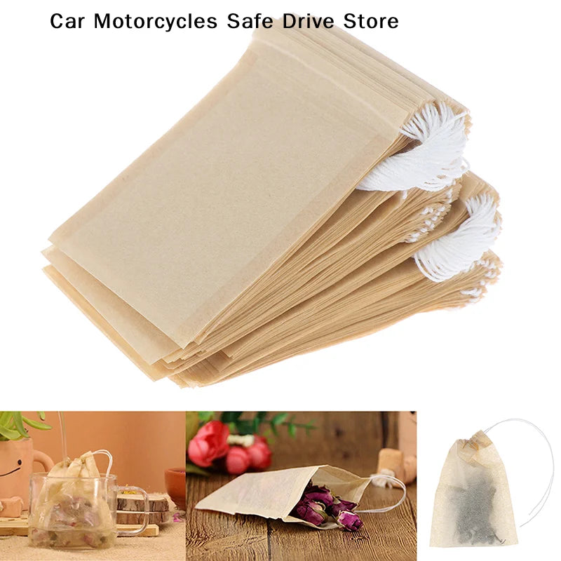 Lot Disposable Tea Filter Bags Loose Coffee Wood Pulp Unableached