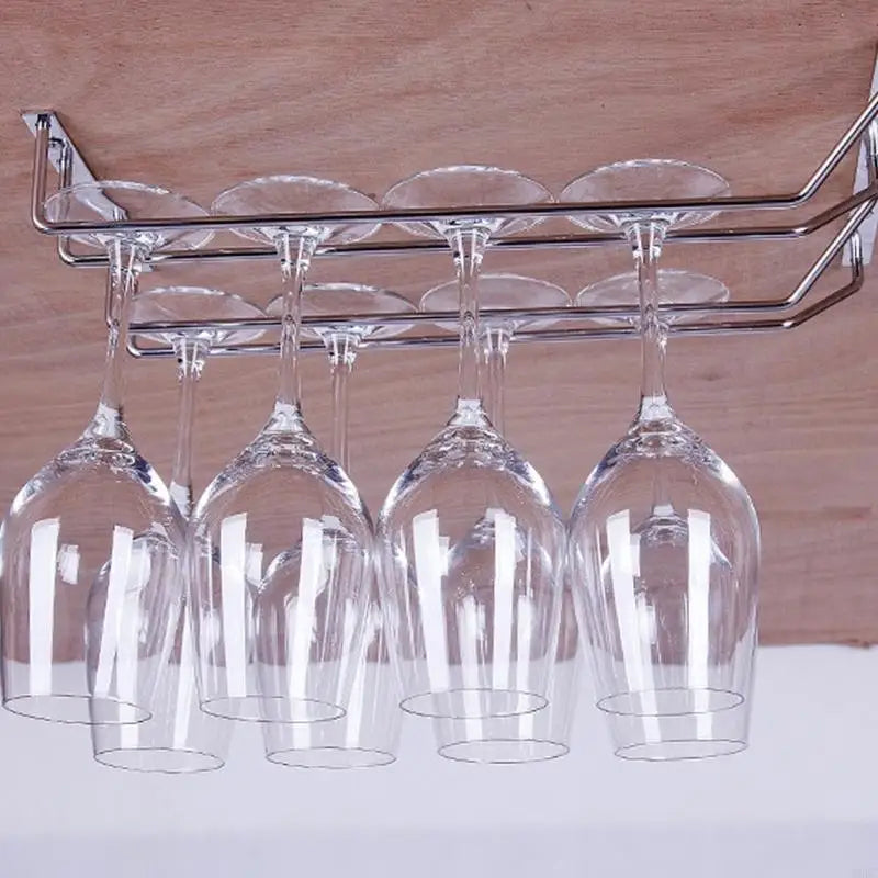 Premium Nonrust Steel Stemwares Display Rack Countertop Wall Mounting