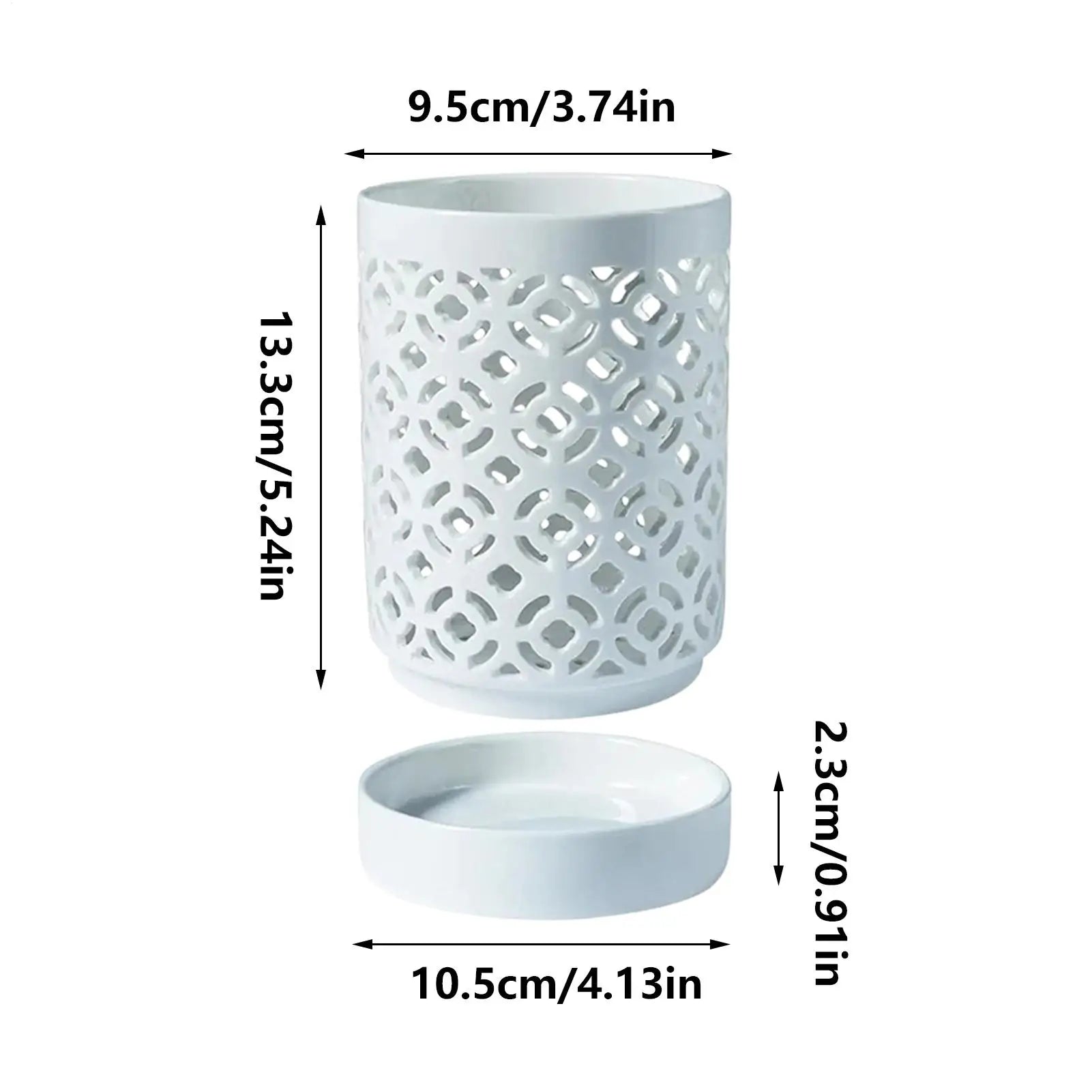 Ceramic Planter Multi-hole Design Container Vase Removable Tray Pots