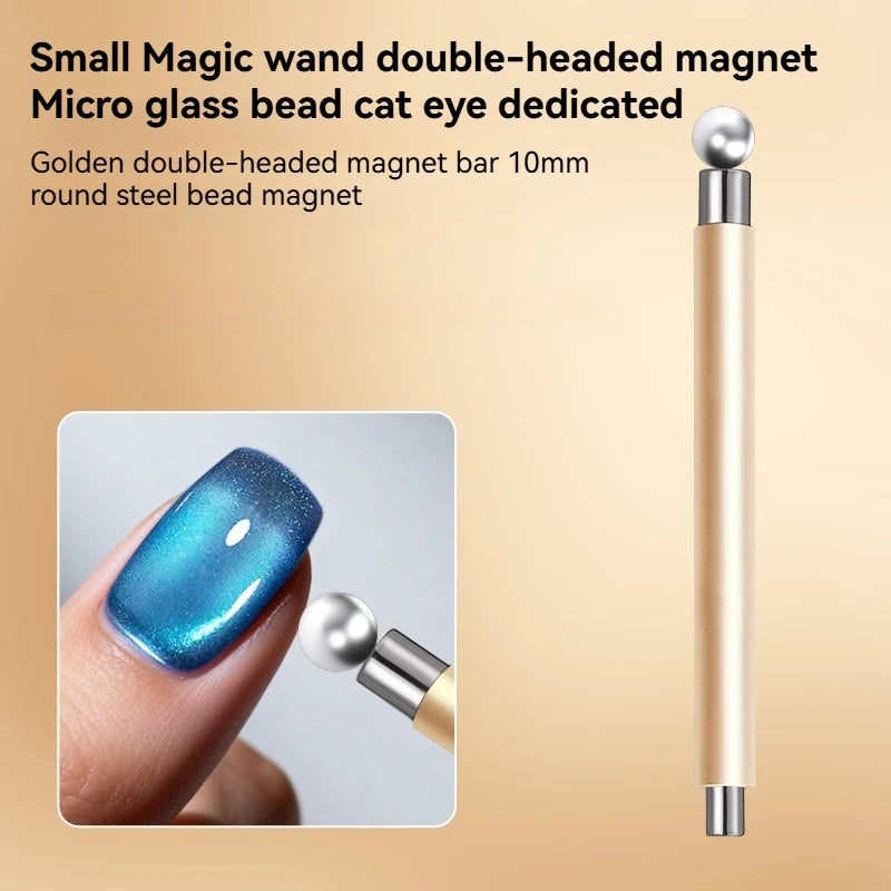 Cat Eye Magnetic Ball Nail Stick Tool Double-head Strong Magnet Pen