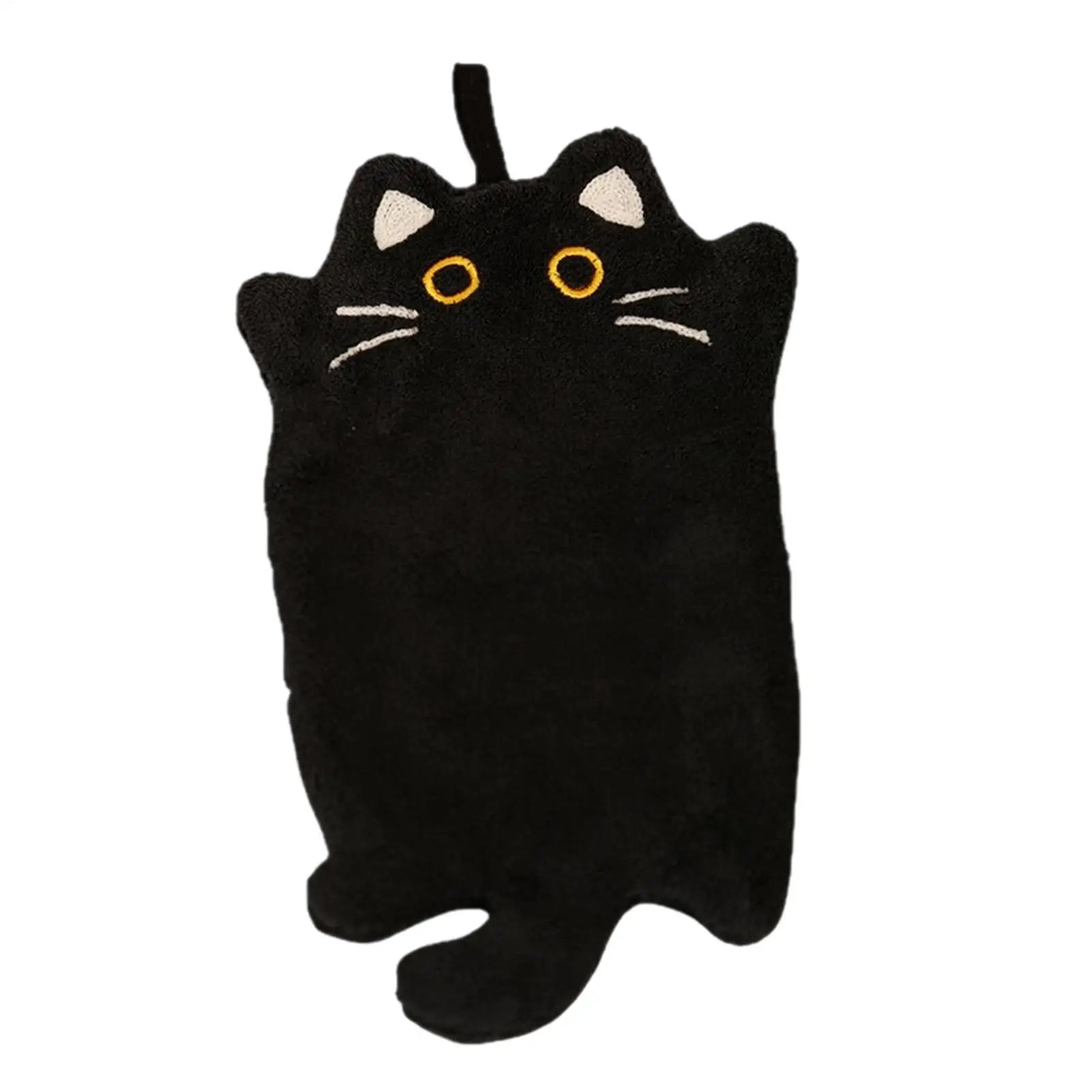 Cute Cat Hand Towel – Soft Coral Fleece Hanging Washcloth Decorative Hand Towel Zpaxo