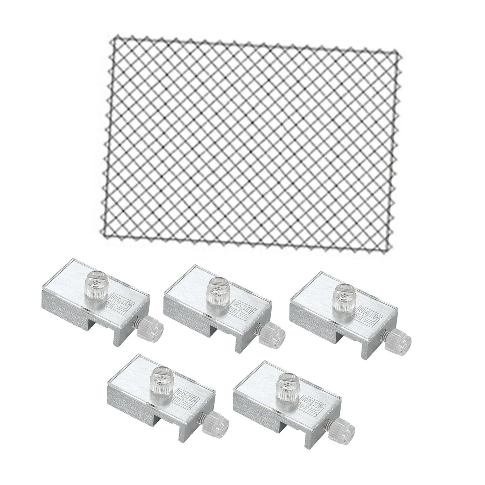 Aquarium Screen Net for Fish Tank Pet Supplies Aquarium Cover with Aluminum Clamp Mesh Screen Netting Clear Netting Zpaxo