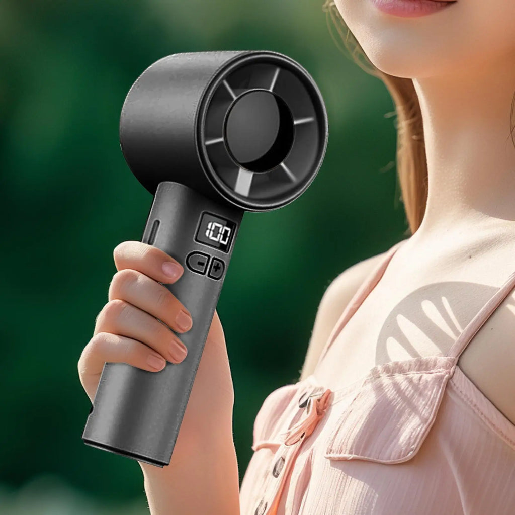 Personal Fans Portable Rechargeable Digital Display Quiet Adjustable 100 Speeds Portable Fans That Blow Cold Air For Women Men Zpaxo