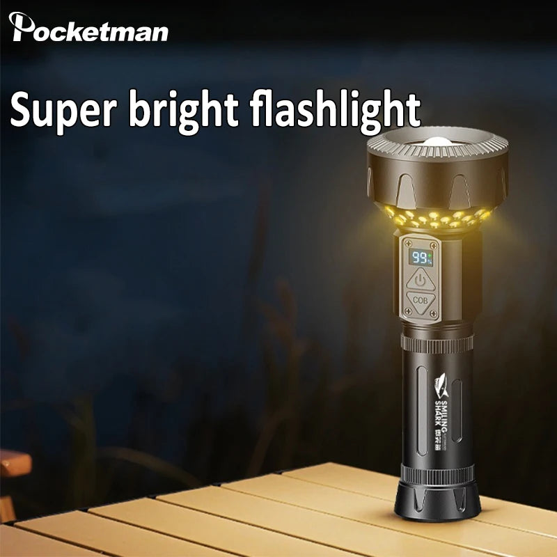 POCKETMAN 3800 Lumen Tactical Flashlight | 8-Mode USB-C Torch