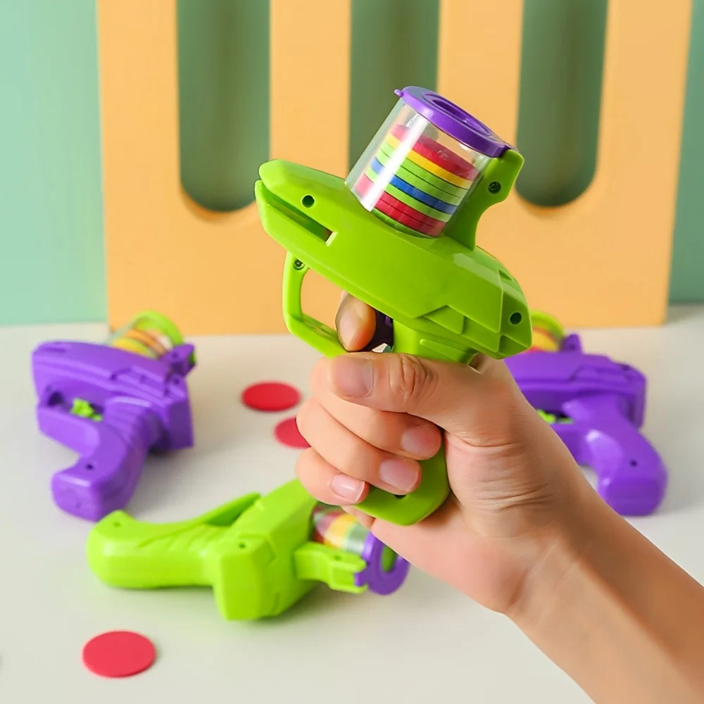 Handheld EVA UFO Soft Foam Dart Launcher Vibrant Colorful Toy