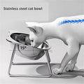 Ergonomic Cats Feeders Water Dishes Large Capacity
