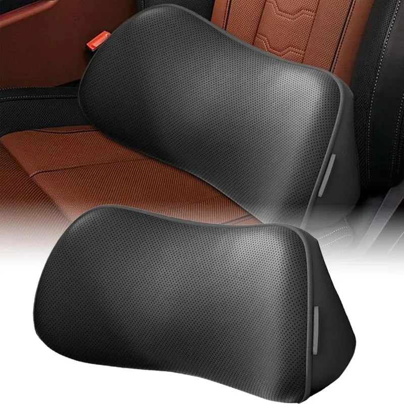 Memory Foam Lumbar Support Pillow – Car Seat & Office Chair