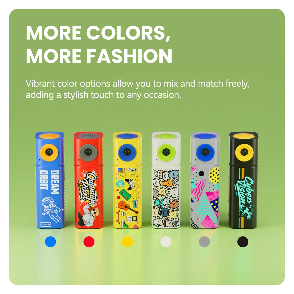 Thumb Mini Camera Lipstick Series 2K HD Portable Sports Camcorder for Students Lens 230°rotation Pocket DV Video Recorder Cam Zpaxo